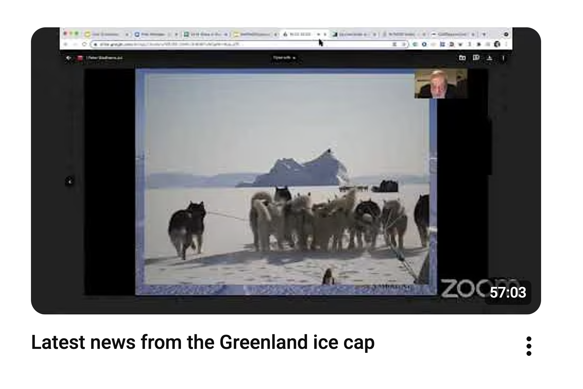 Latest news from the Greenland ice cap