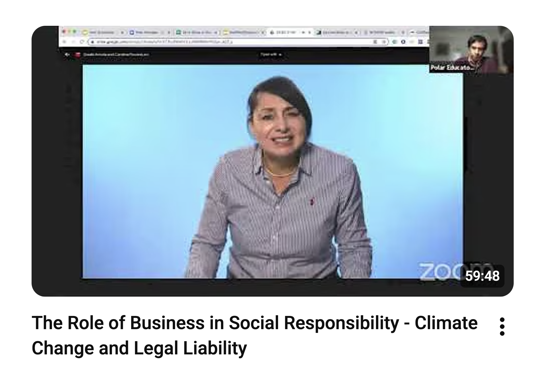 The Role of Business in Social Responsibility - Climate Change and Legal Liability